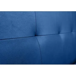 Tête de lit - ECCOX - Aster - Similicuir bleu - 160 cm - Hauteur 120 cm