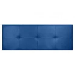 Tête de lit - ECCOX - Cala - Similicuir bleu - 130 cm - Rembourrage en mousse HR