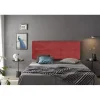 Tête de lit - ECCOX - Cala - Tissu rouge - 160 cm - Rembourrage en mousse HR