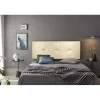 Tête de lit - ECCOX - Cala - Similicuir beige - 160 cm - Rembourrage en mousse HR