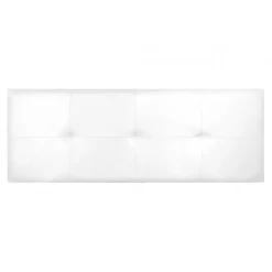 Tête de lit - ECCOX - Cala - Similicuir blanc - 160 cm - Rembourrage en mousse HR