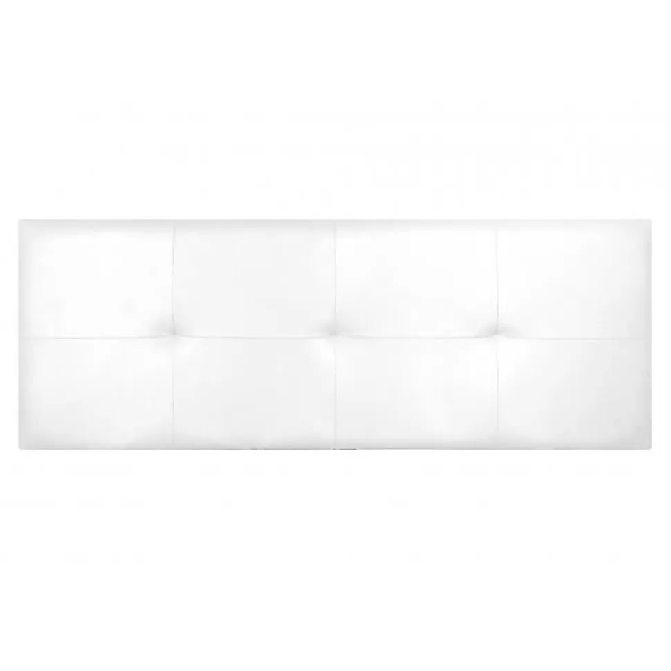 Tête de lit - ECCOX - Cala - Similicuir blanc - 160 cm - Rembourrage en mousse HR
