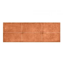 Tête de lit - ECCOX - Dalia - Tissu Aqualine - Orange - 220 cm - Rembourrée