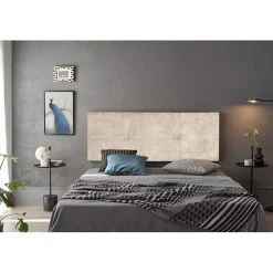 Tête de lit - ECCOX - Dalia - Tissu anti-taches Aqualine - Beige - 190 cm