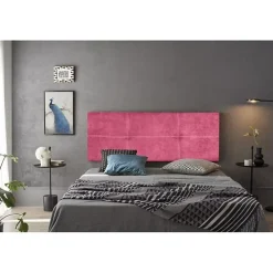 Tête de lit - ECCOX - Dalia - Tissu Aqualine - Rose - 170 cm - Rembourrée