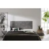 Tête de lit - ECCOX - Deux Diamants - 152 x 57 x 5 cm - Tissu Anti-Tache - Couleur Gris