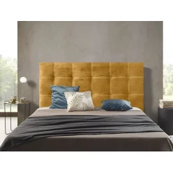 Tête de lit - ECCOX - Iris 100 - Tissu antitache - Jaune - Design contemporain