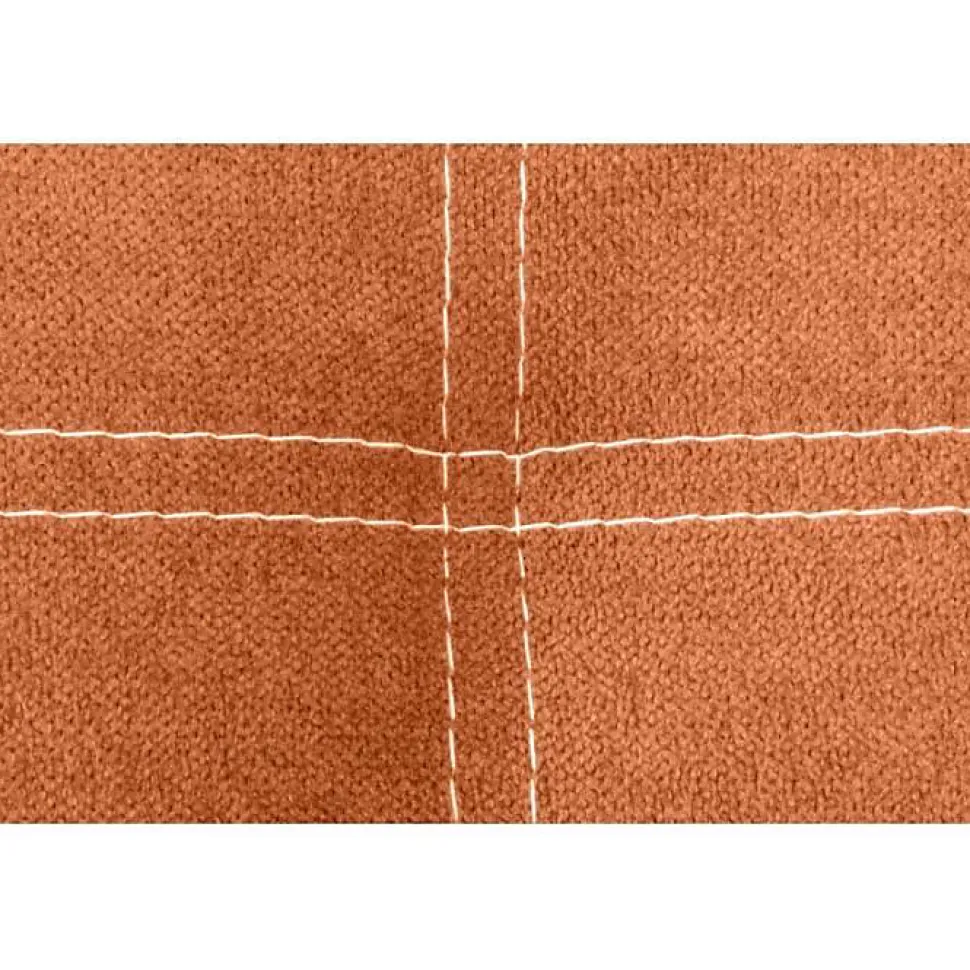 Tête de lit - ECCOX - Iris Orange - Tissu antitache - 115 cm - Design contemporain