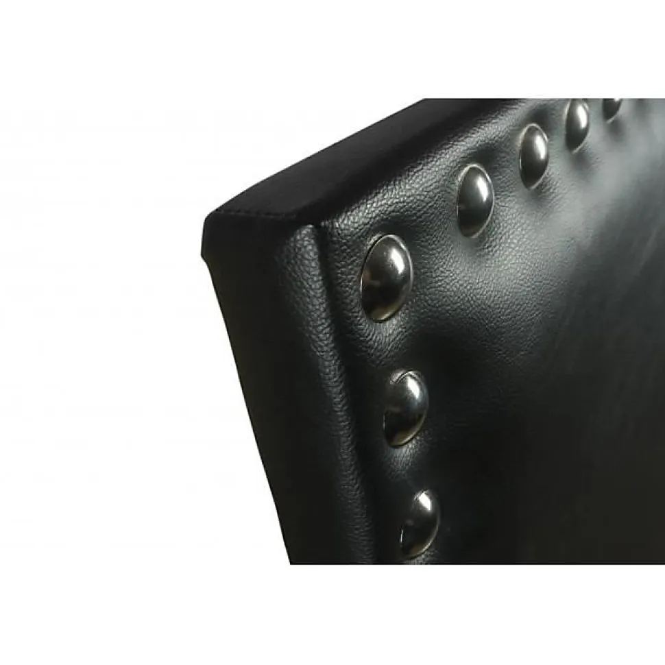 Tête de lit - ECCOX - Lily - Similicuir noir - 120 cm de hauteur - Rembourrage en mousse HR