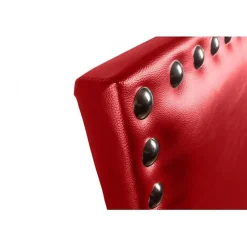 Tête de lit - ECCOX - Lily - Similicuir rouge - 130 cm - Design élégant et moderne