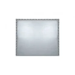 Tête de lit - ECCOX - Lily - Similicuir argenté - 120 cm de hauteur - Design moderne