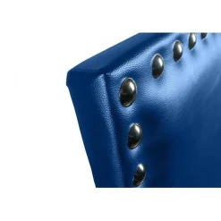 Tête de lit - ECCOX - Lily - Similicuir bleu - 160 cm - Design moderne et élégant