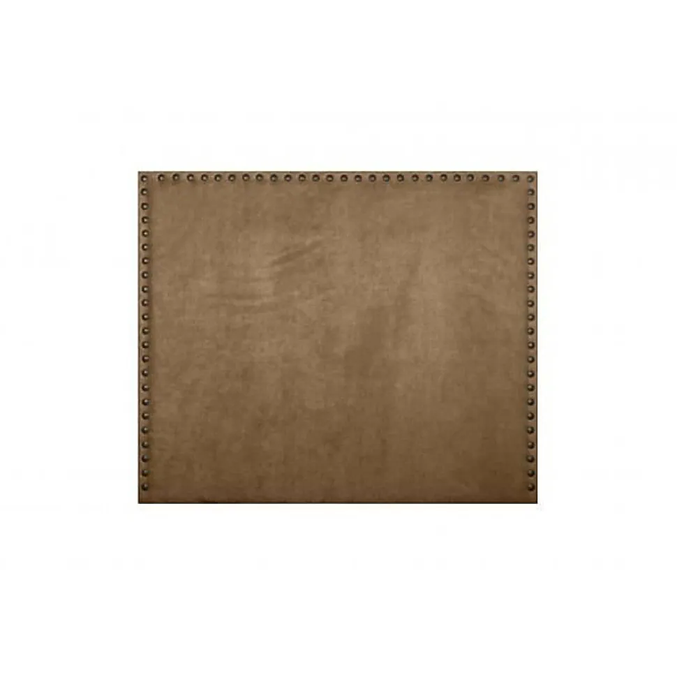 Tête de lit - ECCOX - Lirio - Tissu marron - Antitache - 130 cm de largeur