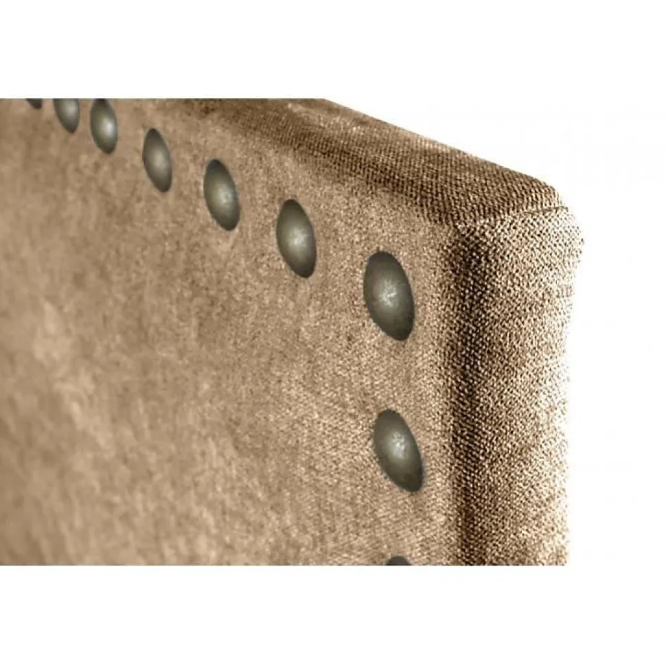 Tête de lit - ECCOX - Lirio - Tissu marron - Antitache - 130 cm de largeur