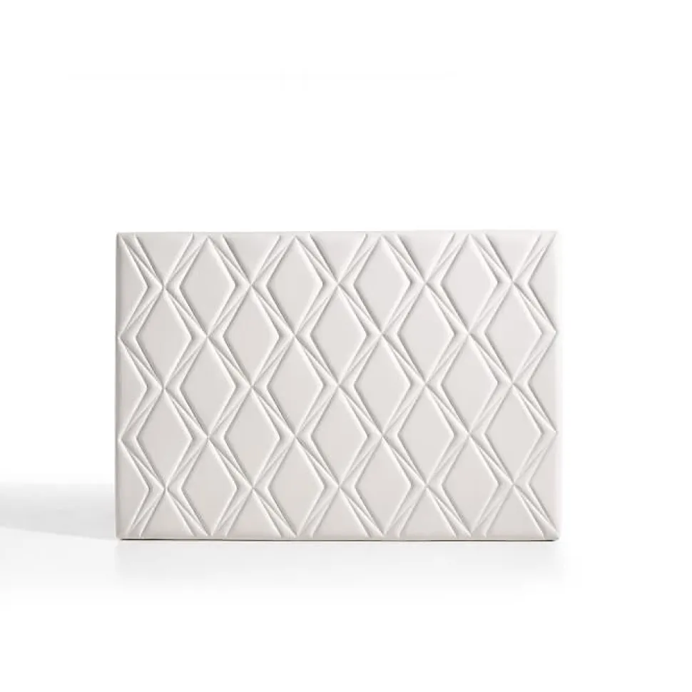 Tête de lit - ECCOX - Rubi - Similicuir blanc - 160 cm - Design classique