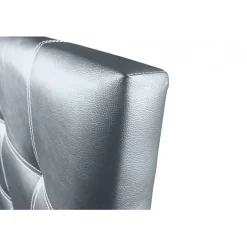 Tête de lit - ECCOX - Silver Iris - Similicuir - 130 cm - Design contemporain - Garantie 2 ans