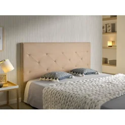 Tête de lit - ECCOX - Zafiro - Tissu Aquaclean - 120 cm - Camel - Design contemporain