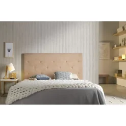 Tête de lit - ECCOX - Zafiro - Tissu Aquaclean - 120 cm - Camel - Design contemporain