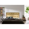 Tête de lit - Iris - Similicuir doré - 115 cm - Élégante - Fabriquée en Espagne