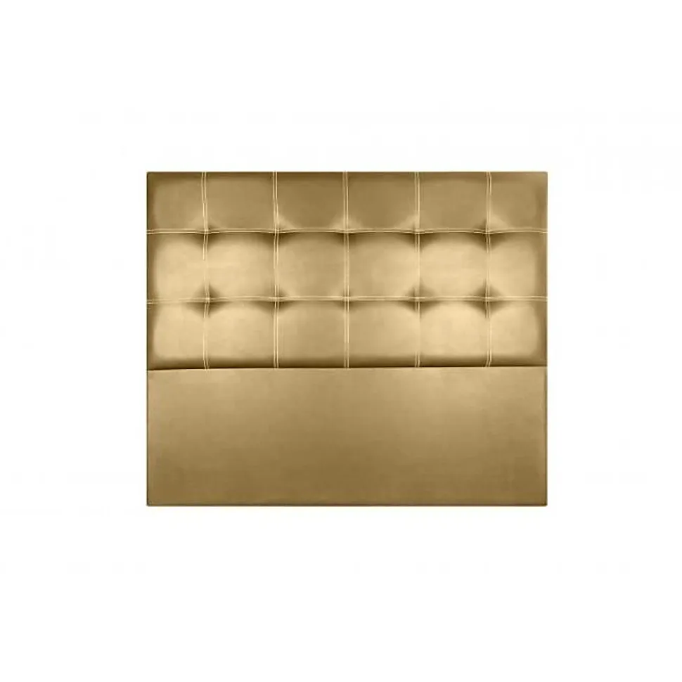Tête de lit - Iris - Similicuir doré - 115 cm - Élégante - Fabriquée en Espagne