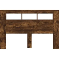 Tête de lit à LED chêne fumé 160x18,5x103,5cm bois d'ingénierie vidaXL