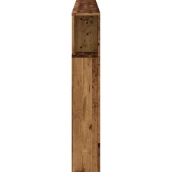 Tête de lit à LED vieux bois 220x18,5x103,5cm bois d'ingénierie vidaXL