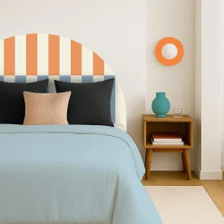 Tête de lit - Rythmo - intissé 225g/m² - pré-encollé - Orange - 110x140cm