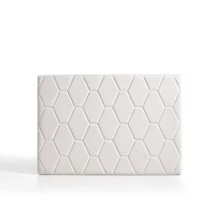 Tête de lit Agata en similicuir blanc pour lit 110 115x115x8. ECCOX