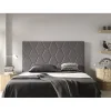 Tête de lit Agata en similicuir gris pour lit 120 154x115x8. ECCOX