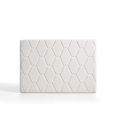 Tête de lit Agata en similicuir blanc pour lit 105 115x115x8. ECCOX
