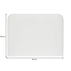 Tête de lit ARIELA 90 avec fixation murale - Blanc