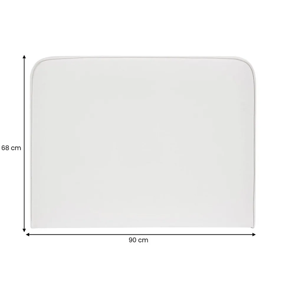 Tête de lit ARIELA 90 avec fixation murale - Blanc