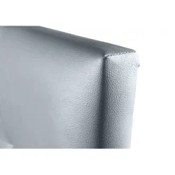 Tête de lit Aster en similicuir argenté 130