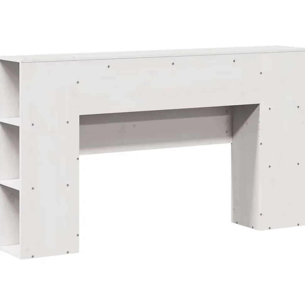 Tête de lit avec rangement blanc 160 cm bois massif de pin vidaXL