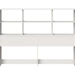 Tête de lit avec rangement blanc 140 cm bois massif de pin vidaXL