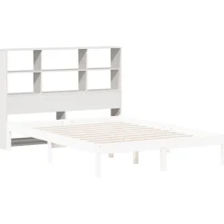 Tête de lit avec rangement blanc 140 cm bois massif de pin vidaXL