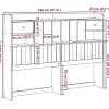 Tête de lit avec rangement blanc 150 cm bois massif de pin vidaXL