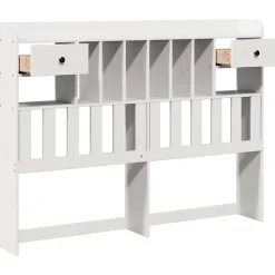 Tête de lit avec rangement blanc 150 cm bois massif de pin vidaXL