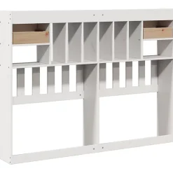 Tête de lit avec rangement blanc 150 cm bois massif de pin vidaXL