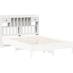 Tête de lit avec rangement blanc 160 cm bois massif de pin vidaXL