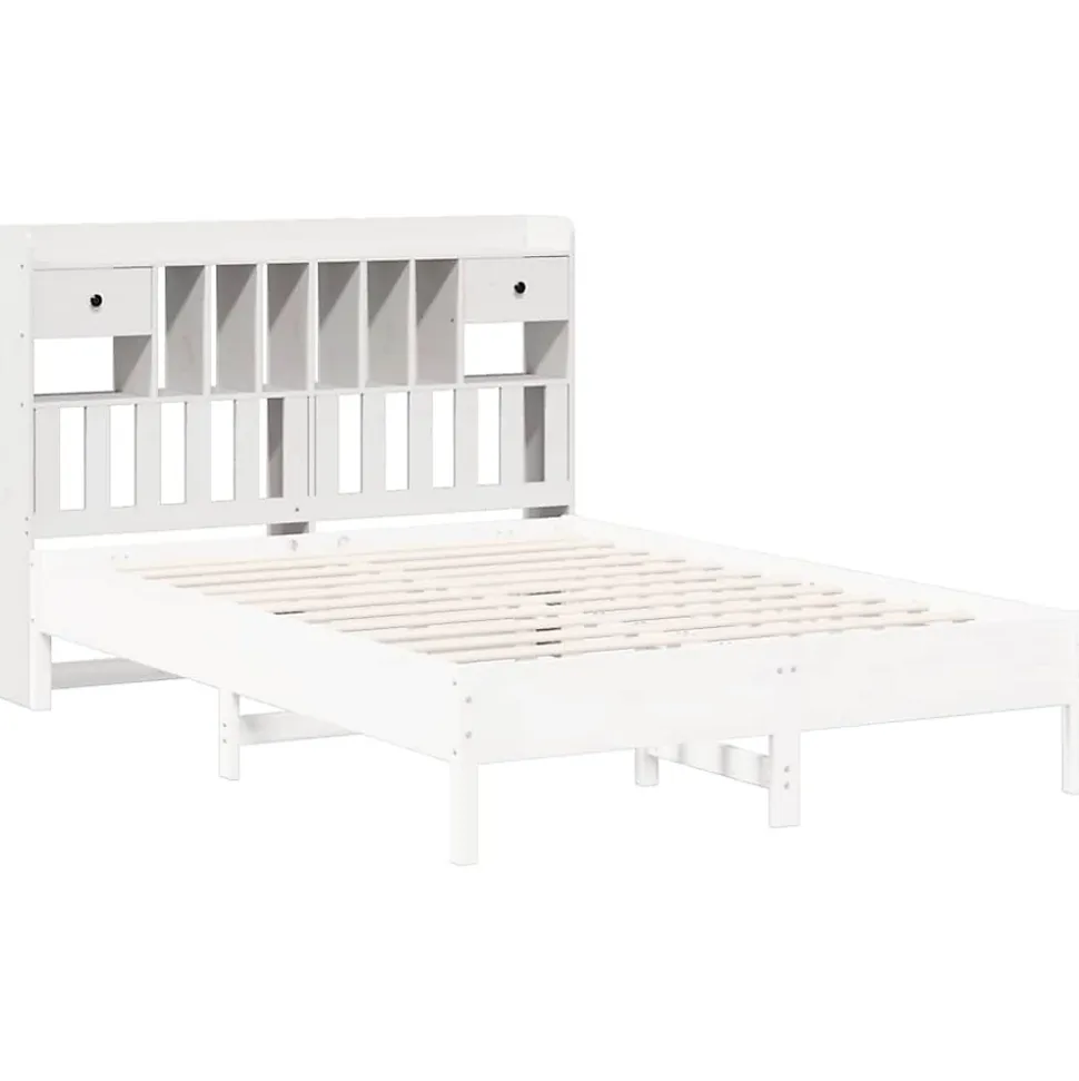Tête de lit avec rangement blanc 160 cm bois massif de pin vidaXL
