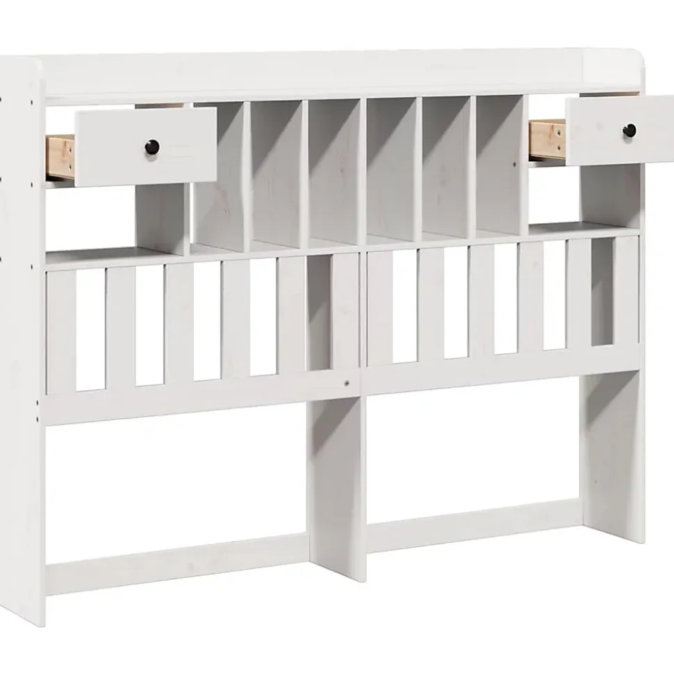 Tête de lit avec rangement blanc 160 cm bois massif de pin vidaXL