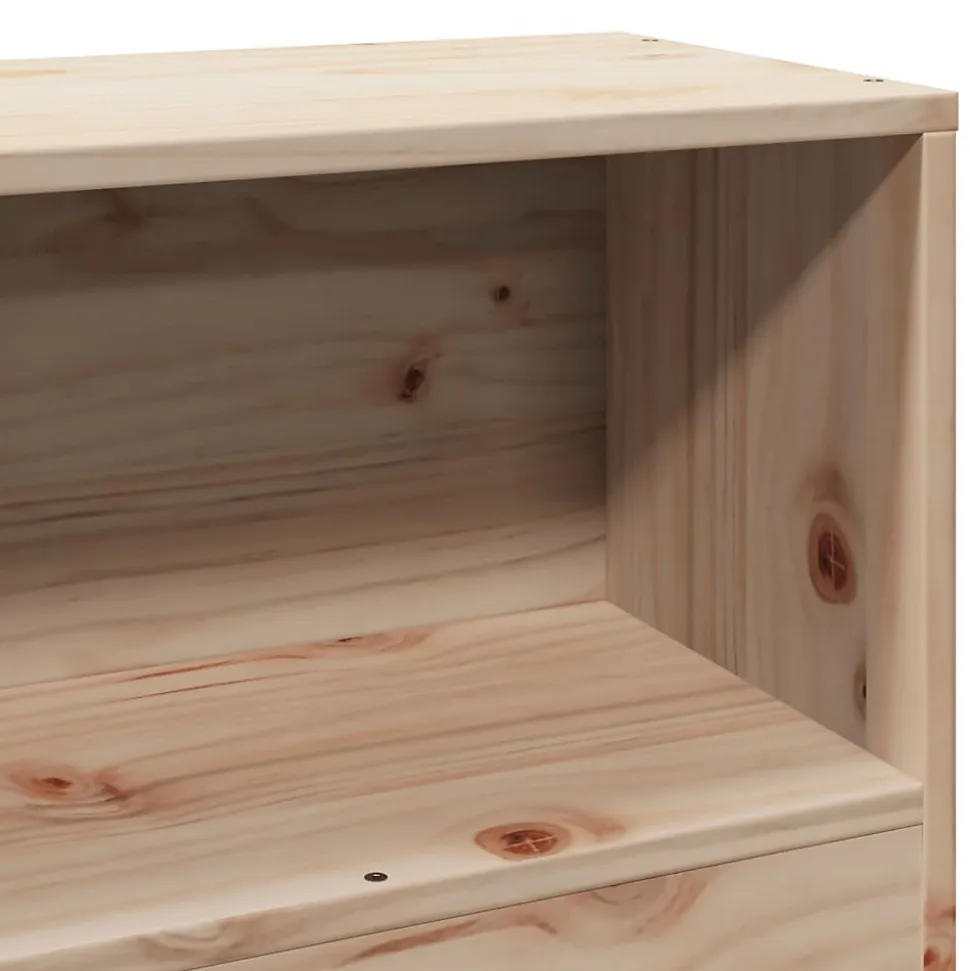 Tête de lit avec rangement 100 cm bois massif de pin vidaXL