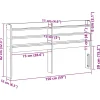 Tête de lit avec étagères 140 cm bois massif de pin vidaXL