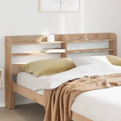 Tête de lit avec étagères 140 cm bois massif de pin vidaXL