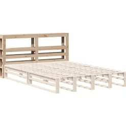 Tête de lit avec étagères 150 cm bois massif de pin vidaXL