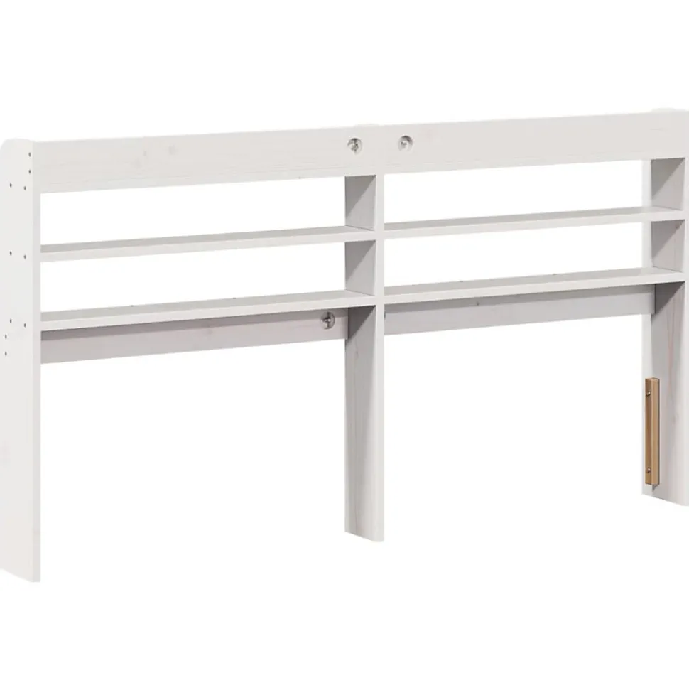 Tête de lit avec étagères blanc 160 cm bois massif de pin vidaXL
