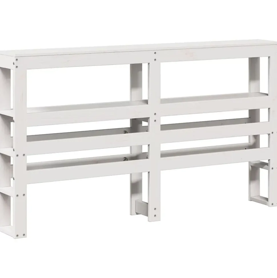 Tête de lit avec étagères blanc 160 cm bois massif de pin vidaXL