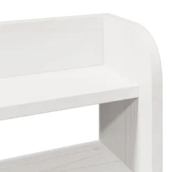 Tête de lit avec étagères blanc 75 cm bois massif de pin vidaXL