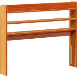 Tête de lit avec étagères marron cire 75 cm bois massif de pin vidaXL